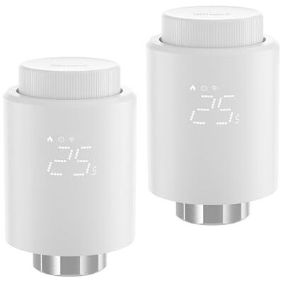 SONOFF Cabeça Termostática Inteligente Zigbee para Válvula Termostática de Radiador 2pcs. Regulador de Temperatura, Ecrã LED, Requer Hub Zigbee 3.0. Controlo por Voz, Alexa e Google SONOFF Cabeça Termostática Inteligente Zigbee para Válvula Termostática de Radiador 2pcs. Regulador de Temperatura, Ecrã LED, Requer Hub Zigbee 3.0. Controlo por Voz, Alexa e Google