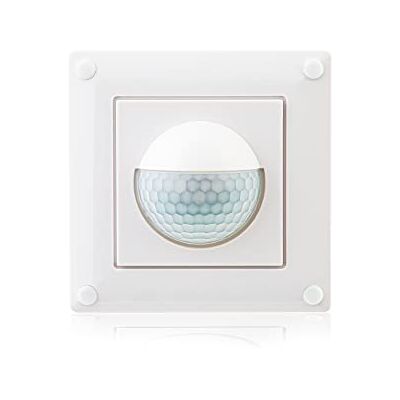 HUBER Motion 15F PIR Detector de movimento de 190° para interior e exterior I detetor de movimento embutido, sensor de movimento com interruptor, tecnologia 2 3 cabos HUBER Motion 15F PIR Detector de movimento de 190° para interior e exterior I detetor de movimento embutido, sensor de movimento com interruptor, tecnologia 2 3 cabos