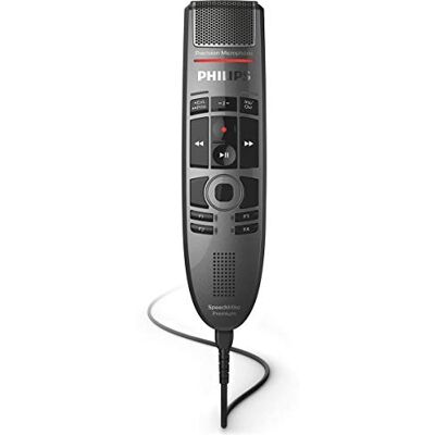 Philips SpeechMike Premium microfone de ditado USB controlo de precisão botões de controlo tátil controlo do sensor carvão Philips SpeechMike Premium microfone de ditado USB controlo de precisão botões de controlo tátil controlo do sensor carvão