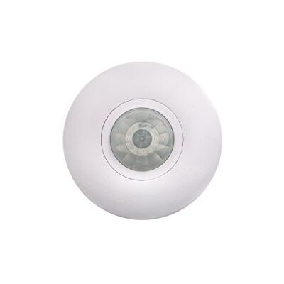 HUBER Motion 32 Detector de movimento PIR de 360° para interiores/exteriores, detetor de movimento para montagem no teto, IP44 classe de proteção I 230V, adequado para LED, tecnologia de 3 fios HUBER Motion 32 Detector de movimento PIR de 360° para interiores/exteriores, detetor de movimento para montagem no teto, IP44 classe de proteção I 230V, adequado para LED, tecnologia de 3 fios