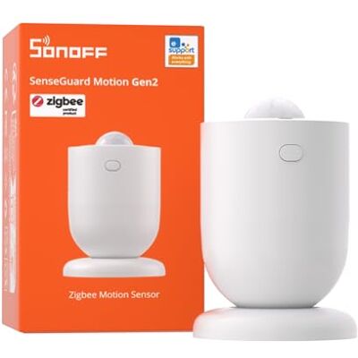 SONOFF SenseGuard Sensor de movimento Zigbee com sensor de luz para controlo de iluminação, sistema de alarme e automação Smart Home, compatível com Home Assistant, Alexa SmartThings SONOFF SenseGuard Sensor de movimento Zigbee com sensor de luz para controlo de iluminação, sistema de alarme e automação Smart Home, compatível com Home Assistant, Alexa SmartThings