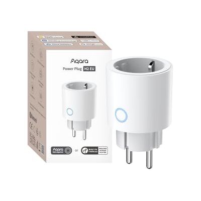 Aqara Tomada inteligente H2 UE, 16A, Matter, Thread/Zigbee, modo monitorização de energia, proteção contra sobreaquecimento e sobrecarga, compatível com Apple Home, Home Assistant, Alexa Aqara Tomada inteligente H2 UE, 16A, Matter, Thread/Zigbee, modo monitorização de energia, proteção contra sobreaquecimento e sobrecarga, compatível com Apple Home, Home Assistant, Alexa
