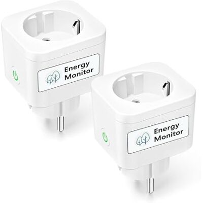 meross Tomada inteligente tipo F, 16 A, Wi-Fi compatível com Alexa e Google Home, 2 tomadas inteligentes com medição de consumo Bluetooth meross Tomada inteligente tipo F, 16 A, Wi-Fi compatível com Alexa e Google Home, 2 tomadas inteligentes com medição de consumo Bluetooth