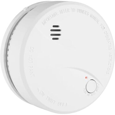 HEIMAN Alarme de fumo de 10 anos com bateria , VdS/BOSEC/EN14604 CE certificação detetor de fumo, sensor fotoelétrico com função de verificação automática de alarme- (1 unidade) HEIMAN Alarme de fumo de 10 anos com bateria , VdS/BOSEC/EN14604 CE certificação detetor de fumo, sensor fotoelétrico com função de verificação automática de alarme- (1 unidade)
