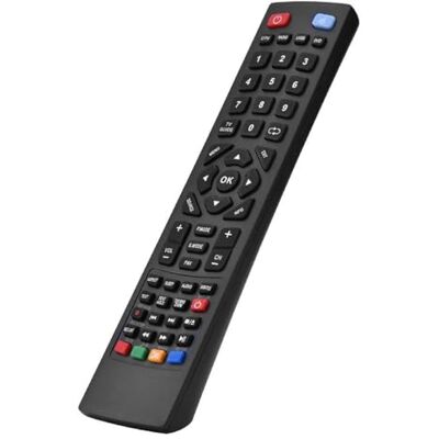 Socobeta Controlo remoto universal Smart TV para Alba Bush/Technika/Blaupunkt/Sharp/E-Motion Socobeta Controlo remoto universal Smart TV para Alba Bush/Technika/Blaupunkt/Sharp/E-Motion