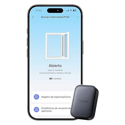 Aqara Sensor multiestado P100 cinzento, sensor de porta/janela e vibração Thread/Zigbee, monitorização de abertura/fecho ou objetos, compatível com Apple Home, Home Assistant, Alexa, Google Home Aqara Sensor multiestado P100 cinzento, sensor de porta/janela e vibração Thread/Zigbee, monitorização de abertura/fecho ou objetos, compatível com Apple Home, Home Assistant, Alexa, Google Home