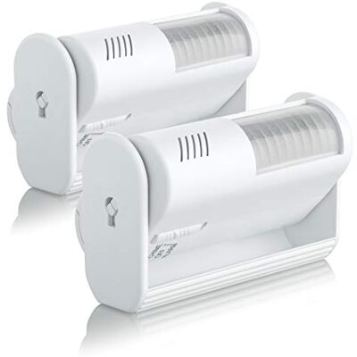 SEBSON 2X Sensor de Movimento com Alarme e com Som para Lojas, Campainha Sem Fio, Alimentado por Bateria, Alarme de Segurança SEBSON 2X Sensor de Movimento com Alarme e com Som para Lojas, Campainha Sem Fio, Alimentado por Bateria, Alarme de Segurança