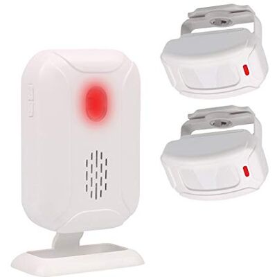 Mengshen Alarma do Sensor de Movimento, Vídeo Porteiro Sem Fio para Porta/Entrada da Porta/Casa e Loja/Caixa de Correio, Kit de Sistema de Alarme de Segurança com 2 Sensores e 1 Receptor YBQ042 Mengshen Alarma do Sensor de Movimento, Vídeo Porteiro Sem Fio para Porta/Entrada da Porta/Casa e Loja/Caixa de Correio, Kit de Sistema de Alarme de Segurança com 2 Sensores e 1 Receptor YBQ042