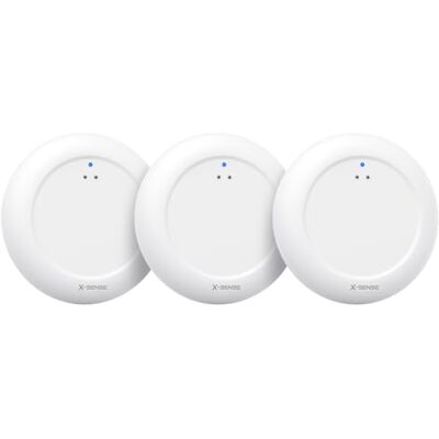 X-Sense Sensor de água Wi-Fi ; detetor inteligente de fugas de água com alertas de aplicação, IP67 resistente à água, detetor sem fios para cozinha, casa de banho, cave, (3 unidades) X-Sense Sensor de água Wi-Fi ; detetor inteligente de fugas de água com alertas de aplicação, IP67 resistente à água, detetor sem fios para cozinha, casa de banho, cave, (3 unidades)