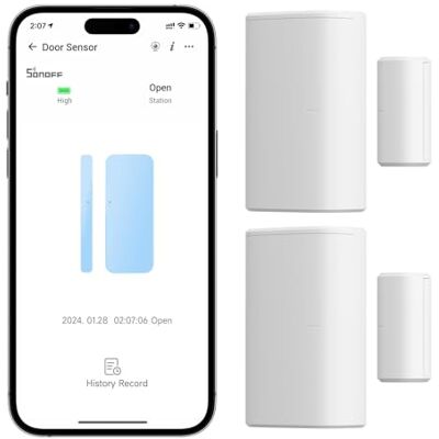 SONOFF Sensor Zigbee porta janela SNZB-04P 2 peças, sensor de alarme de segurança, cena local inteligente, requer hub Zigbee (vendido separadamente), compatível com Alexa, Google Home. SONOFF Sensor Zigbee porta janela SNZB-04P 2 peças, sensor de alarme de segurança, cena local inteligente, requer hub Zigbee (vendido separadamente), compatível com Alexa, Google Home.