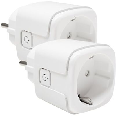 LED ATOMANT 2 x tomada Zigbee 16A medidor de consumo programável Controlo remoto, temporizador LED ATOMANT 2 x tomada Zigbee 16A medidor de consumo programável Controlo remoto, temporizador