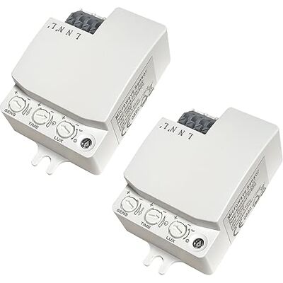 LED ATOMANT 2X Detector de movimento Radar HF 5,8 GHz com sensor luminoso Alcance 10 m, sensor lúminico regulável LED ATOMANT 2X Detector de movimento Radar HF 5,8 GHz com sensor luminoso Alcance 10 m, sensor lúminico regulável