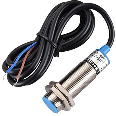 Heschen M18 Sensor de proximidade indutivo, 5 mm embutido, DC 2 fios NC 10-30 VDC, 200 mA, 2 fios LJ18A3-5-Z/DX, montagem embutida para embutir, final de corrida ideal para CNC Heschen M18 Sensor de proximidade indutivo, 5 mm embutido, DC 2 fios NC 10-30 VDC, 200 mA, 2 fios LJ18A3-5-Z/DX, montagem embutida para embutir, final de corrida ideal para CNC