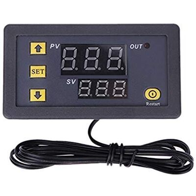 ARCELI 24V 20A LCD termostato digital controlador de temperatura regulador medidor de alarme de alta temperatura ARCELI 24V 20A LCD termostato digital controlador de temperatura regulador medidor de alarme de alta temperatura