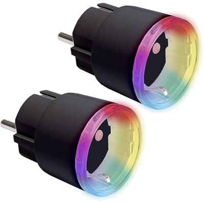 Shelly Plus Plug S Pacote Duplo Tomada Inteligente Funciona com Alexa e Google Home, Programável com Controle de Voz, Bluetooth; Dispositivo Wi-Fi para Automatizar Dispositivos, Preto Shelly Plus Plug S Pacote Duplo Tomada Inteligente Funciona com Alexa e Google Home, Programável com Controle de Voz, Bluetooth; Dispositivo Wi-Fi para Automatizar Dispositivos, Preto