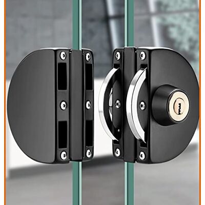 Qrity Fechadura para porta de vidro, fechadura de segurança anti-roubo da porta de vidro de aço inoxidável 10 ~ 12 mm com as chaves abre/feche o uso doméstico do quarto Qrity Fechadura para porta de vidro, fechadura de segurança anti-roubo da porta de vidro de aço inoxidável 10 ~ 12 mm com as chaves abre/feche o uso doméstico do quarto