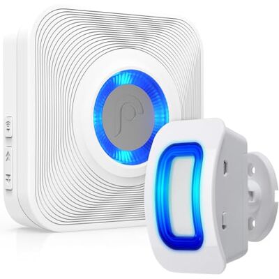 Fosmon Sensor de Movimento Exterior e Interior Campainha Sem Fios Exterior Impermeável Detector de Movimento Sem Fios com Alarme 58 Toque de Loja Diferente 1 Sensor + 1 Receptor Fosmon Sensor de Movimento Exterior e Interior Campainha Sem Fios Exterior Impermeável Detector de Movimento Sem Fios com Alarme 58 Toque de Loja Diferente 1 Sensor + 1 Receptor