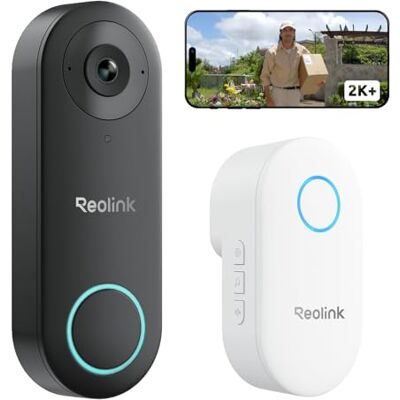 Reolink 2K+ Campainha com Câmara Exterior, 2,4/5GHz, Detecção/Alerta Inteligente de Pessoas, Visão Nocturna, Áudio Bidireccional, IP65 Impermeável, Suporta Cartão microSD/Nube, Video Doorbell WiFi Reolink 2K+ Campainha com Câmara Exterior, 2,4/5GHz, Detecção/Alerta Inteligente de Pessoas, Visão Nocturna, Áudio Bidireccional, IP65 Impermeável, Suporta Cartão microSD/Nube, Video Doorbell WiFi