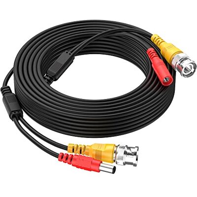 Cocar 10M 32FT Cabo de Extensão de Vídeo BNC Tudo em Um com Conector CC de Alimentação para Câmeras de Segurança Início de Vigilância CCTV Circuito Fechado de TV do Sistema Cocar 10M 32FT Cabo de Extensão de Vídeo BNC Tudo em Um com Conector CC de Alimentação para Câmeras de Segurança Início de Vigilância CCTV Circuito Fechado de TV do Sistema