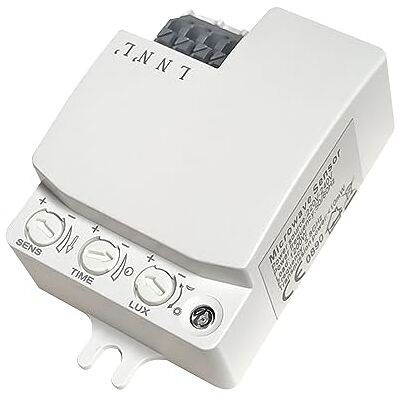 LED ATOMANT Detector de movimento Radar HF 5,8 GHz com sensor luminoso Alcance 10 m, sensor lúminico regulável LED ATOMANT Detector de movimento Radar HF 5,8 GHz com sensor luminoso Alcance 10 m, sensor lúminico regulável