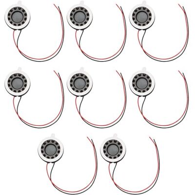 Create idea 8 peças 18 mm 8 ohms 0,5 W mini altifalante de bricolage comprimento de 80 mm forma redonda altifalante de substituição para leitores de música campainha alarme Create idea 8 peças 18 mm 8 ohms 0,5 W mini altifalante de bricolage comprimento de 80 mm forma redonda altifalante de substituição para leitores de música campainha alarme