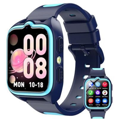 Yxtel 4G Relógio inteligente criança GPS videochamada SUS, 1,75" Smartwatch com Bateria 800 mAh, modo de classe, 7 jogos, câmera, alarme, lanterna LED, um clique, chamada telefónica, bate-papo de voz e SMS Yxtel 4G Relógio inteligente criança GPS videochamada SUS, 1,75" Smartwatch com Bateria 800 mAh, modo de classe, 7 jogos, câmera, alarme, lanterna LED, um clique, chamada telefónica, bate-papo de voz e SMS