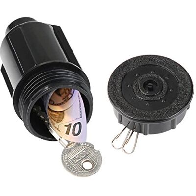 Vantasii Escondido de chaves ou dinheiro em forma de aspersor, porta-chaves para exteriores/jardim/pátio que esconde a caixa do cofre. Resistente à água, à corrosão e aos impactos Vantasii Escondido de chaves ou dinheiro em forma de aspersor, porta-chaves para exteriores/jardim/pátio que esconde a caixa do cofre. Resistente à água, à corrosão e aos impactos