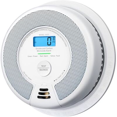 X-Sense Alarme detetora de fumo e monóxido de carbono com bateria de 10 anos, ecrã LCD de leituras de CO, alarme de incêndio e CO, atende aos padrões EN14604 e EN50291, X-Sense Alarme detetora de fumo e monóxido de carbono com bateria de 10 anos, ecrã LCD de leituras de CO, alarme de incêndio e CO, atende aos padrões EN14604 e EN50291,