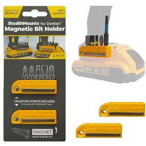 StealthMounts Suportes magnéticos amarelos para ferramentas DeWALT XR e Flexvolt StealthMounts Suportes magnéticos amarelos para ferramentas DeWALT XR e Flexvolt
