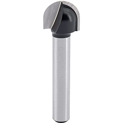 ENT 12206 Morango para molduras côncavas, em carboneto, haste (S) de 6 mm, raio (R) de 6 mm, (D) 12 mm, NL 9,5 mm, SL 32 mm, dois gumes, trabalhos em madeira, fresadora ENT 12206 Morango para molduras côncavas, em carboneto, haste (S) de 6 mm, raio (R) de 6 mm, (D) 12 mm, NL 9,5 mm, SL 32 mm, dois gumes, trabalhos em madeira, fresadora