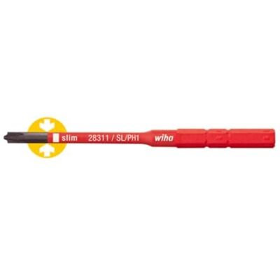 Wiha 34587 Ponta 2831 slimPonta Electric SL/PH1 x 75 mm Ref. Wiha 34587 Ponta 2831 slimPonta Electric SL/PH1 x 75 mm Ref.