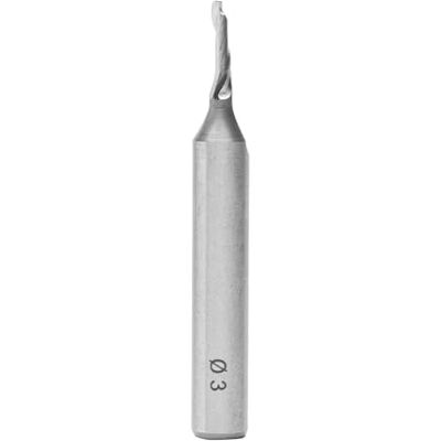 ENT Morango de ranhura em espiral HS, haste (S) de 8 mm, diâmetro (D) de 3 mm, NL 12 mm, Z1, GL 60 mm ENT Morango de ranhura em espiral HS, haste (S) de 8 mm, diâmetro (D) de 3 mm, NL 12 mm, Z1, GL 60 mm