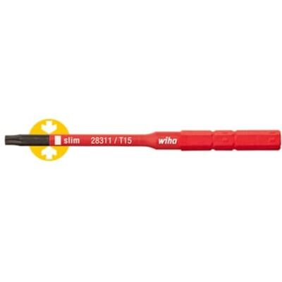 Wiha 36071 Ponta slimPonta elétrica 2831 slimPonta elétrica T25 x 75 mm Ref. Wiha 36071 Ponta slimPonta elétrica 2831 slimPonta elétrica T25 x 75 mm Ref.