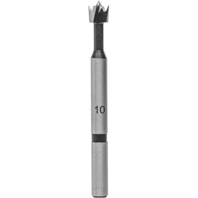 ENT Broca Forstner, haste (S) de 8 mm, diâmetro (D) de 10 mm, L 90 mm ENT Broca Forstner, haste (S) de 8 mm, diâmetro (D) de 10 mm, L 90 mm