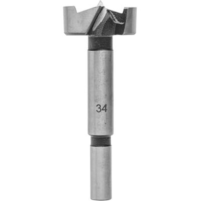 ENT Broca Forstner, haste (S) de 10 mm, diâmetro (D) de 34 mm, L 90 mm ENT Broca Forstner, haste (S) de 10 mm, diâmetro (D) de 34 mm, L 90 mm