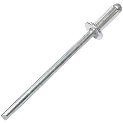 AERZETIX Conjunto de 100 rebites cegos padrão Ø 3 x 8 mm alumínio/aço DIN 7337 A rebite pop com ruptura da haste AERZETIX Conjunto de 100 rebites cegos padrão Ø 3 x 8 mm alumínio/aço DIN 7337 A rebite pop com ruptura da haste