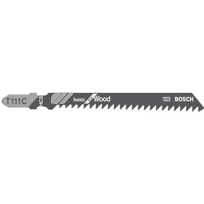 Bosch Professional 5 x lâminas de serra de recortes T 111 C Basic for Wood (para madeira macia, corte reto, acessórios serra de vaivé) Bosch Professional 5 x lâminas de serra de recortes T 111 C Basic for Wood (para madeira macia, corte reto, acessórios serra de vaivé)