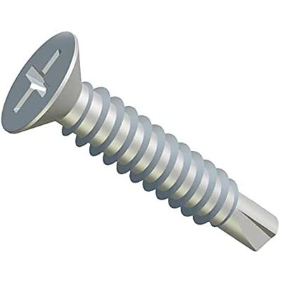 Keple Parafusos de metal autoperfurantes Phillips escavados cabeça plana auto-perfuração empurras (embalagem de 25) banhado a zinco para lâminas de metal/janelas para tetos DIN7504 P (3,5 mm x 13 mm) Keple Parafusos de metal autoperfurantes Phillips escavados cabeça plana auto-perfuração empurras (embalagem de 25) banhado a zinco para lâminas de metal/janelas para tetos DIN7504 P (3,5 mm x 13 mm)