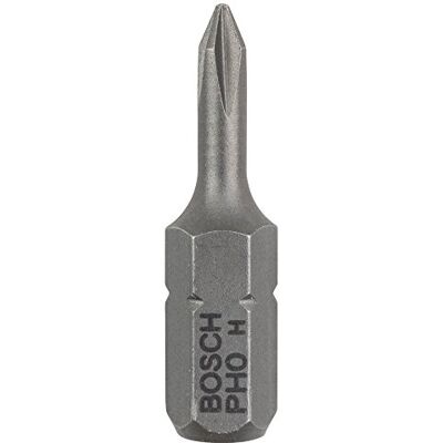 Bosch 2 607 001 506 Ponta de aparafusar extra dura PH 0, 25 mm (embalagem de 3) Bosch 2 607 001 506 Ponta de aparafusar extra dura PH 0, 25 mm (embalagem de 3)