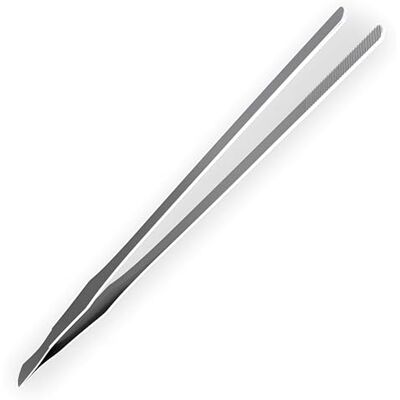 MMOBIEL Tenacilas/pinças de aço inoxidável de 38 cm/15 polegadas extra longas, com uma ponta serrilhada de precisão para jardinagem, trabalhos de jardinagem, cozinha MMOBIEL Tenacilas/pinças de aço inoxidável de 38 cm/15 polegadas extra longas, com uma ponta serrilhada de precisão para jardinagem, trabalhos de jardinagem, cozinha