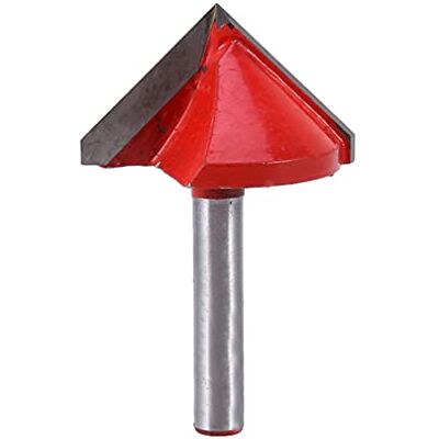 Walfront Morango em V, moedor de ponta de aço de tungsténio com gravação CNC em V afiado 90 graus 6 mm haste de 32 mm cortador de cartaz 3D cortador de bisel para carpintaria vermelho Walfront Morango em V, moedor de ponta de aço de tungsténio com gravação CNC em V afiado 90 graus 6 mm haste de 32 mm cortador de cartaz 3D cortador de bisel para carpintaria vermelho