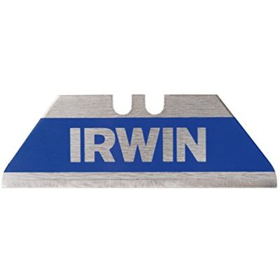 IRWIN 10505824 Lâmina trapezoidal de segurança bi-metal azul, 50 unidades, dispensador IRWIN 10505824 Lâmina trapezoidal de segurança bi-metal azul, 50 unidades, dispensador