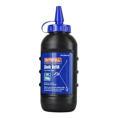 Faithfull Builders Chalk Line Powder Refill Blue 250 g (8 oz) Faithfull Builders Chalk Line Powder Refill Blue 250 g (8 oz)
