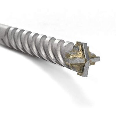 fischer D-SDX Broca cilíndrica de quatro pontas para alvenaria, betão e pedra Ponta de carboneto de tungsténio Para berbequim comum e giratórios, fischer D-SDX Broca cilíndrica de quatro pontas para alvenaria, betão e pedra Ponta de carboneto de tungsténio Para berbequim comum e giratórios,
