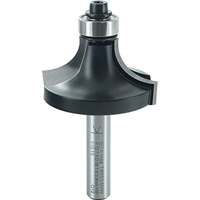ENT Morango de arredondamo, em carboneto, haste (S) de 8 mm, diâmetro (D) de 38,1 mm, NL 19 mm, R 12,7 mm, SL 32 mm, com rolamo de esferas ENT Morango de arredondamo, em carboneto, haste (S) de 8 mm, diâmetro (D) de 38,1 mm, NL 19 mm, R 12,7 mm, SL 32 mm, com rolamo de esferas