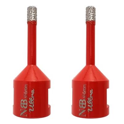 NBB Broca de diamante de qualidade ultra com M14, coroa de diamante para perfuração a seco e a húmido em porcelana dura, cerâmica, ladrilhos, granito, mármore, azulejo, para lixadeira angular (2 peças NBB Broca de diamante de qualidade ultra com M14, coroa de diamante para perfuração a seco e a húmido em porcelana dura, cerâmica, ladrilhos, granito, mármore, azulejo, para lixadeira angular (2 peças