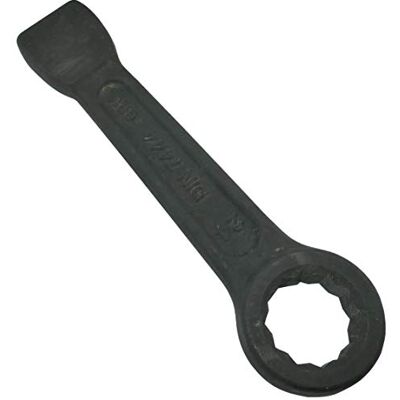 AERZETIX Chave poligonal de golpe reforçada 24 mm chave de impacto métrico a olho DIN 7444 comprimento 160 mm 12 lados bi-hexagonal em aço CR-V AERZETIX Chave poligonal de golpe reforçada 24 mm chave de impacto métrico a olho DIN 7444 comprimento 160 mm 12 lados bi-hexagonal em aço CR-V