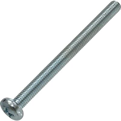 AERZETIX C59908 Conjunto de 20 parafusos de metal com cabeça cilíndrica M5 x 60 mm com ranhura PH2 parafuso de montagem DIN 7985 dureza 4.8 aço de carbono cor prata AERZETIX C59908 Conjunto de 20 parafusos de metal com cabeça cilíndrica M5 x 60 mm com ranhura PH2 parafuso de montagem DIN 7985 dureza 4.8 aço de carbono cor prata