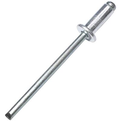 AERZETIX Conjunto de 100 rebites cegos padrão Ø4x12mm alumínio/aço DIN 7337 A rebite pop com ruptura de haste AERZETIX Conjunto de 100 rebites cegos padrão Ø4x12mm alumínio/aço DIN 7337 A rebite pop com ruptura de haste