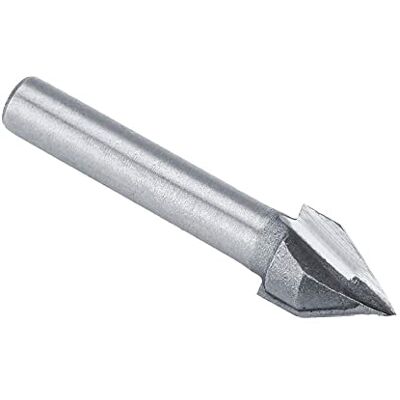 Walfront Router Moedor de pontas de aço de tungsténio com gravação CNC em V afiado, 60 graus, 6 mm, haste de 10 mm, cortador de 10 mm de diâmetro, 3D, para fazer pôster, gravado, broca de carpintaria, cortador chanfrado Walfront Router Moedor de pontas de aço de tungsténio com gravação CNC em V afiado, 60 graus, 6 mm, haste de 10 mm, cortador de 10 mm de diâmetro, 3D, para fazer pôster, gravado, broca de carpintaria, cortador chanfrado